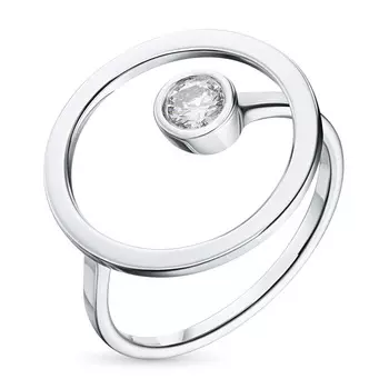 Кольцо из белого золота с бриллиантом э4701кц01208580