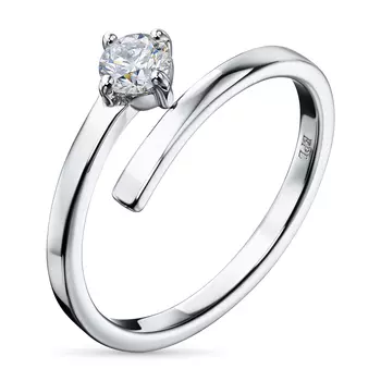 Кольцо из белого золота с бриллиантом э0901кц10220867