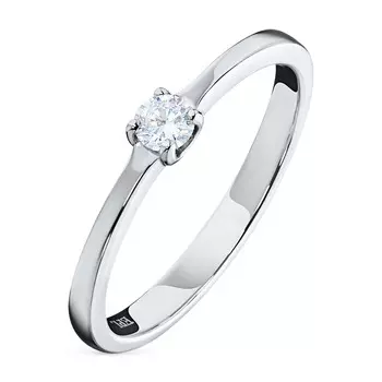 Кольцо из белого золота с бриллиантом э4701кц03154200