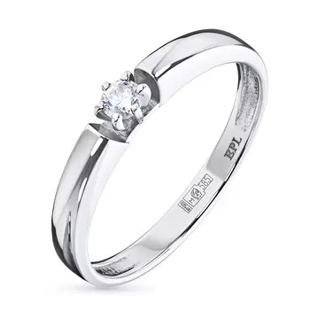 Кольцо из белого золота с бриллиантом э4701кц02159400
