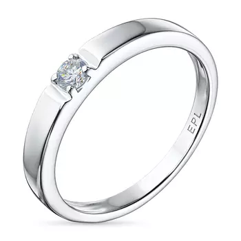 Кольцо из белого золота с бриллиантом э4701кц06159100
