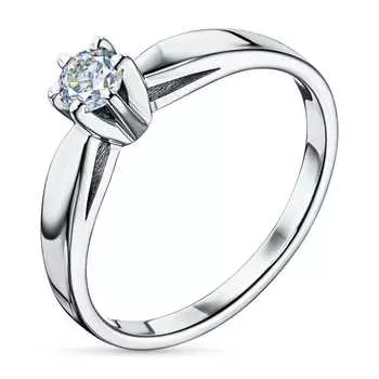 Кольцо из белого золота с бриллиантом э0901кц08090800