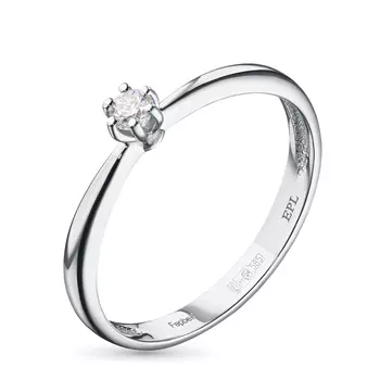 Кольцо из белого золота с бриллиантом э4001кц02134400