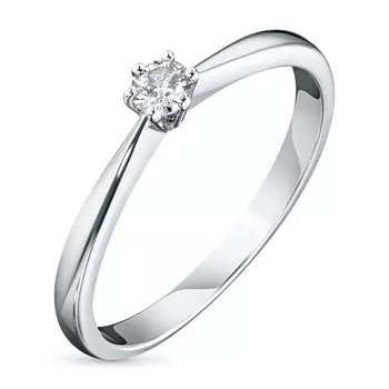 Кольцо из белого золота с бриллиантом э0901кц12154500