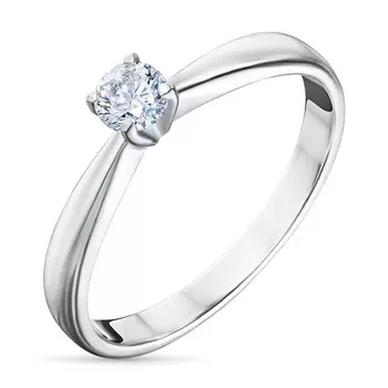 Кольцо из белого золота с бриллиантом э4001кц04203166