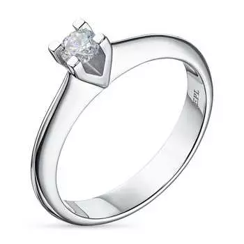 Кольцо из белого золота с бриллиантом э4001кц04091200