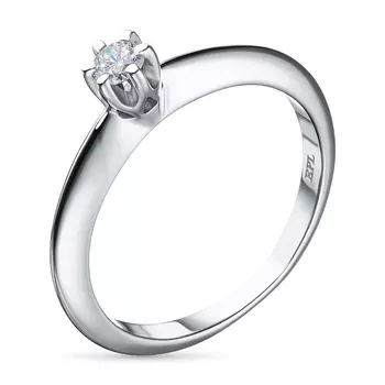 Помолвочное кольцо из белого золота с бриллиантом э4001кц10151400