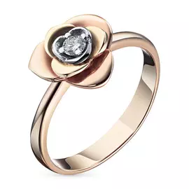 Кольцо из белого золота с бриллиантом э1201кц04200870