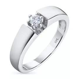 Кольцо из белого золота с бриллиантом э0901кц08186200