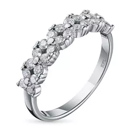 Кольцо из белого золота с бриллиантом э0901кц07173700