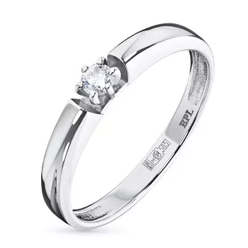 Кольцо из белого золота с бриллиантом э0901кц02159400