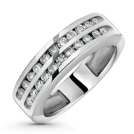 Кольцо из белого золота с бриллиантами э0901кц02130100