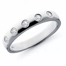 Кольцо из белого золота с бриллиантом э09к071304