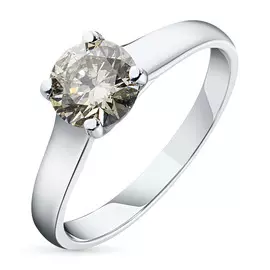 Кольцо из белого золота с бриллиантом э0901кц07120400