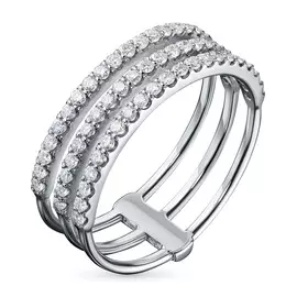 Кольцо из белого золота с бриллиантом э0901к_0719015