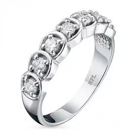 Кольцо из белого золота с бриллиантом э09к021357