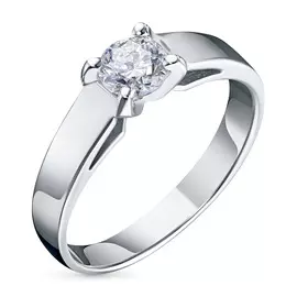 Кольцо из белого золота с бриллиантом э0901кц01090500