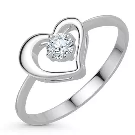 Кольцо из белого золота с бриллиантом э0901кц01144200