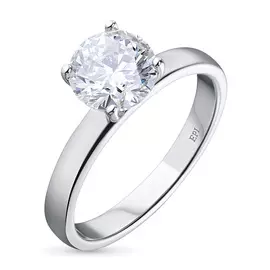 Кольцо из белого золота с бриллиантом э0901кц01171800