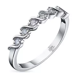 Кольцо из белого золота с бриллиантами э0901кц01201120