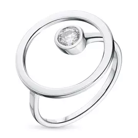 Кольцо из белого золота с бриллиантом э0901кц01208580