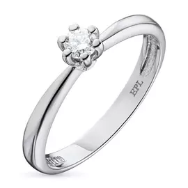 Кольцо из белого золота с бриллиантом э0901кц02134400