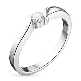 Кольцо из белого золота с бриллиантом э0901кц03137900