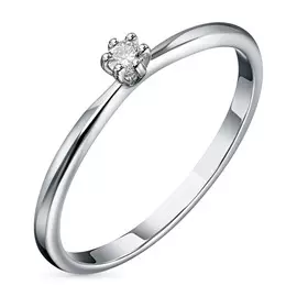 Кольцо из белого золота с бриллиантом э0901кц03201030