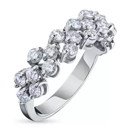 Кольцо из белого золота с бриллиантом э0901кц04140400