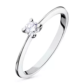 Кольцо из белого золота с бриллиантом э0901кц04160400