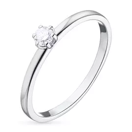 Кольцо из белого золота с бриллиантом э0901кц04160600