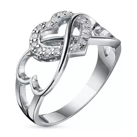 Кольцо из белого золота с бриллиантом э0901кц04200843