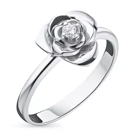 Кольцо из белого золота с бриллиантом э0901кц04200870