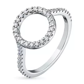 Кольцо из белого золота с бриллиантом э0901кц04202345