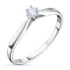 Кольцо из белого золота с бриллиантом э0901кц04203001