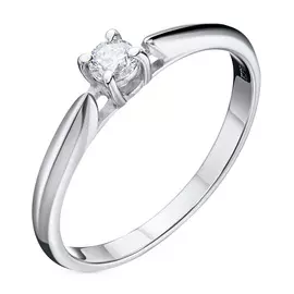 Кольцо из белого золота с бриллиантом э0901кц04203084