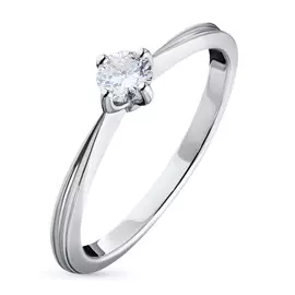 Кольцо из белого золота с бриллиантом э0901кц04203126