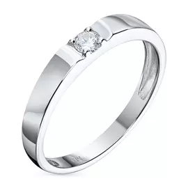 Кольцо из белого золота с бриллиантом э0901кц04203153