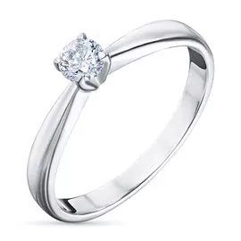 Кольцо из белого золота с бриллиантом э0901кц04203166