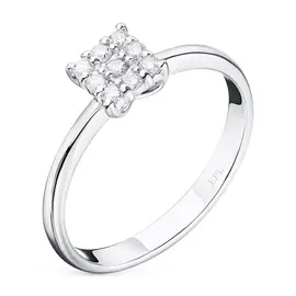 Кольцо из белого золота с бриллиантами э0901кц04210659