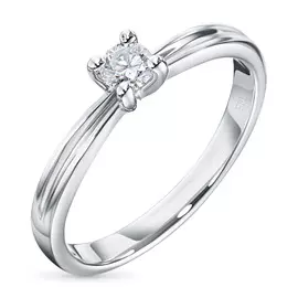 Кольцо из белого золота с бриллиантом э0901кц04210751