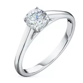 Кольцо из белого золота с бриллиантом э0901кц05110900