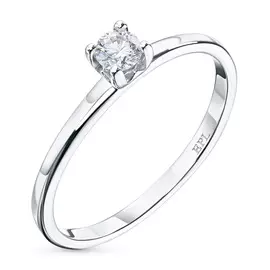 Кольцо из белого золота с бриллиантом э0901кц05200685