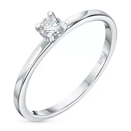 Кольцо из белого золота с бриллиантом э0901кц05200688