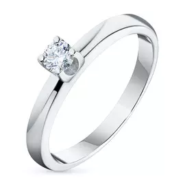 Кольцо из белого золота с бриллиантом э0901кц06159700