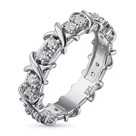 Кольцо из белого золота с бриллиантами э0901кц06163900