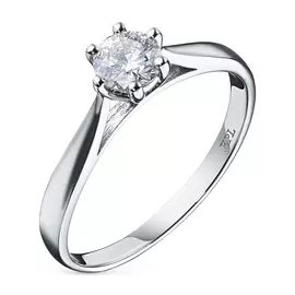 Кольцо из белого золота с бриллиантом э0901кц06171400