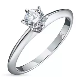 Кольцо из белого золота с бриллиантом э0901кц06200856