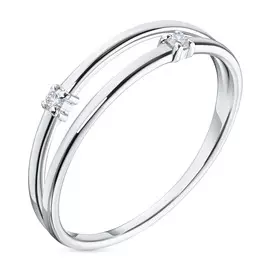 Кольцо из белого золота с бриллиантами э0901кц06211001