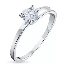 Кольцо из белого золота с бриллиантом э0901кц07080100